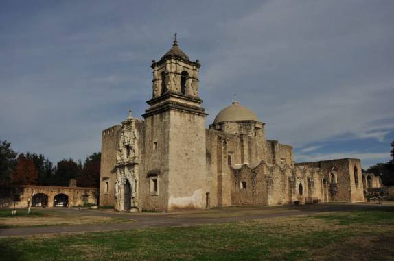 A Missão Franciscana de san Jose, perto de San Antonio, no sul do Texas, nos Estados Unidos